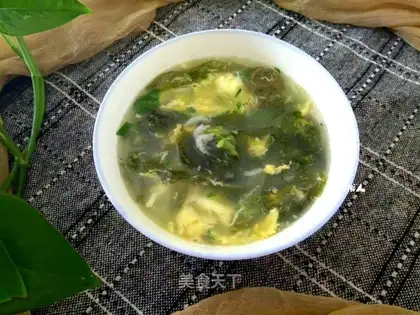 Shrimp pickles and egg soup