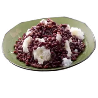 Red bean milk ice