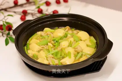 Okja bean curds white mushrooms