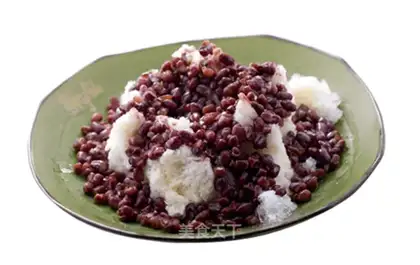 Red bean milk ice