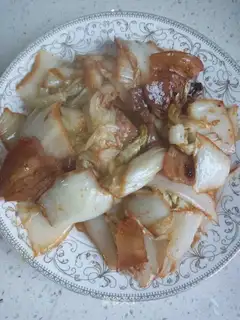Big cabbage with salt