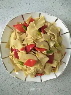 Sweet pepper dry tofu