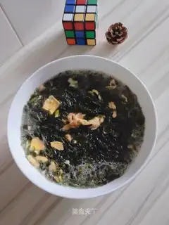 Purple egg soup