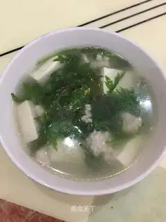 Albino tofu soup