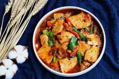 It's red tofu
