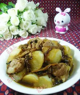 Scratch the radish and burn the ribs