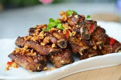 Fried garlic ribs