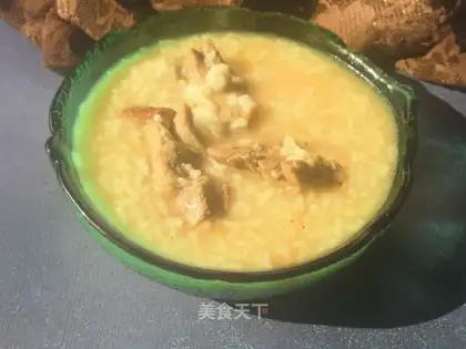 Duck rice congee