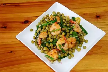 Shrimp and sweet peas