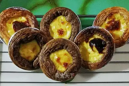 Colored egg dumplings