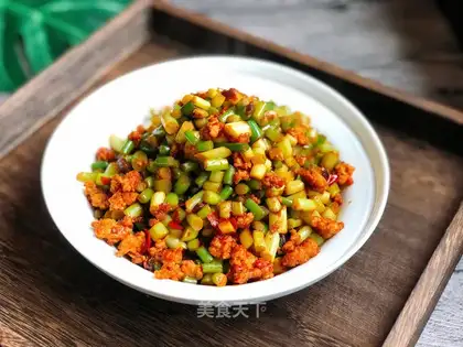 Garlic fried meat