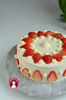 Strawberry butter twirl cake