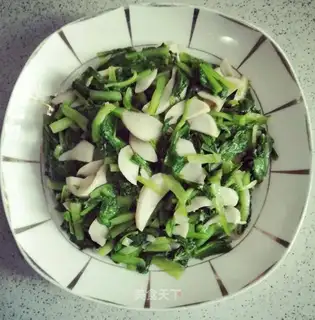 Little cabbage fried abalone mushrooms