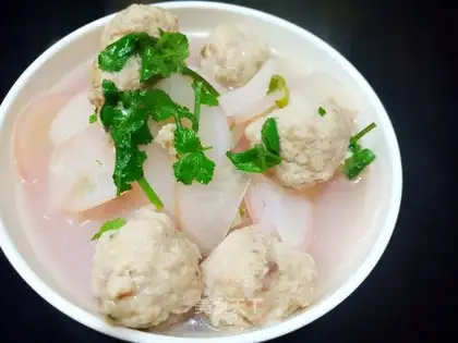 The radish meatball soup