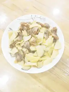 Weenie fried abalone mushrooms