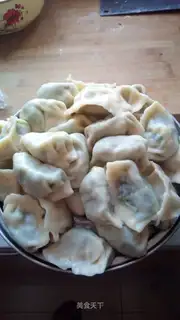 Cream eggs and dumplings