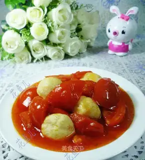 Tomato fried fish eggs