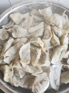 Three fresh dumplings