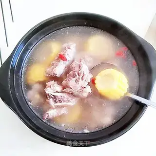 Corn steak soup