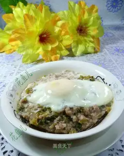 Eggs, snow, meat
