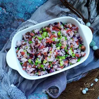 Bacon sausage fried rice