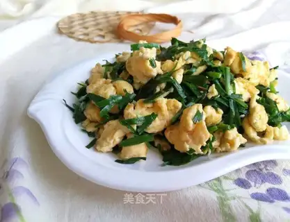Cream fried eggs