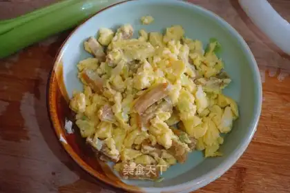 Homemade soy fried eggs