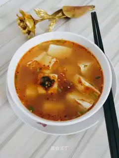 Spicy tofu soup