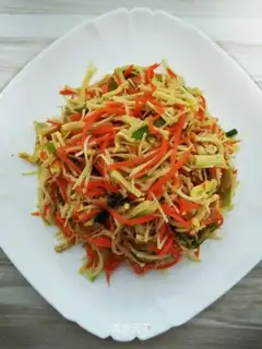 Carrot and golden mushrooms