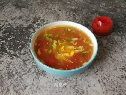 Double eggflower soup