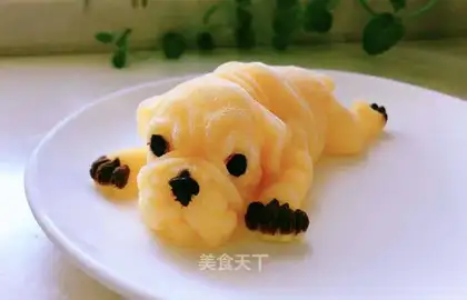 Sand dog mango pudding