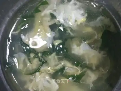 Pork egg soup