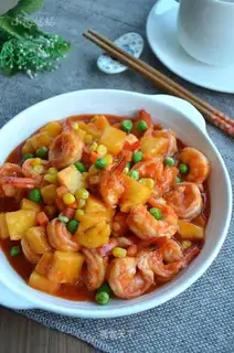 pineapple shrimp ball