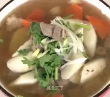 Carrot goat soup