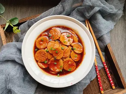 Apricot mushroom