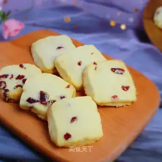 Cranberry butter cookies
