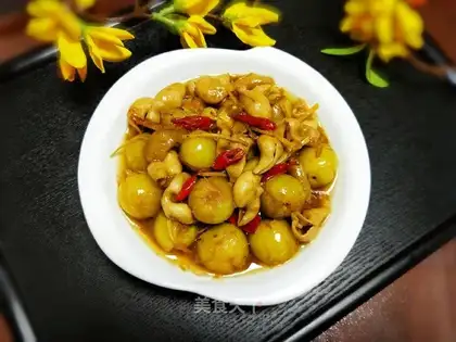 Plum fried the intestines