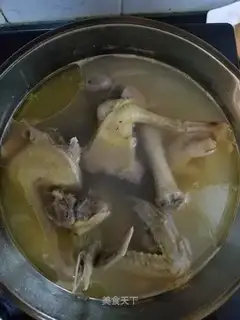 Fresh ground pigeon soup