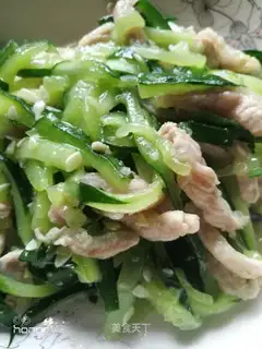 Pork cucumber