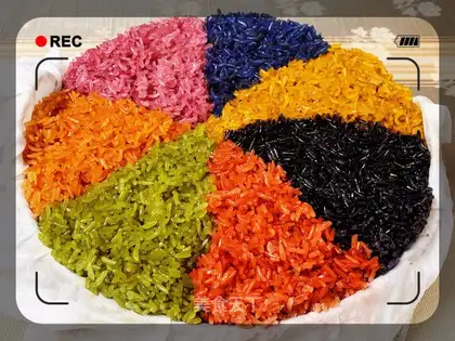 Rainbow rice