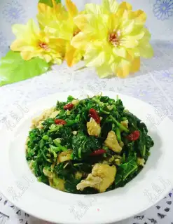 White rice fried eggs