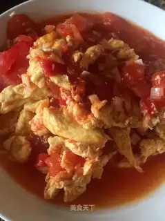 Tomato fried eggs
