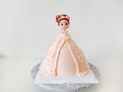 Barbie doll cake