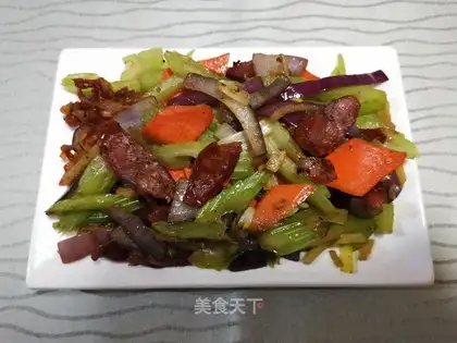 Weenie fried celery