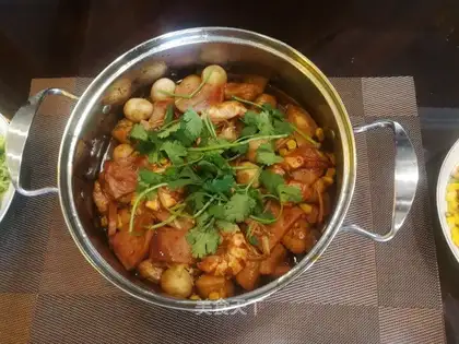 Three casseroles
