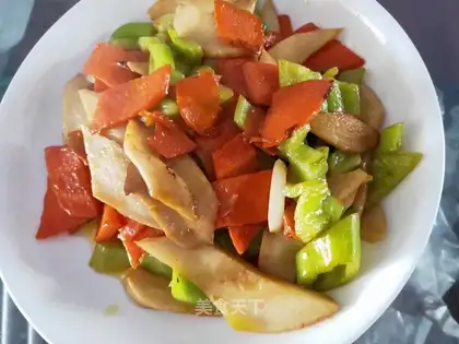 Puffing almond mushrooms