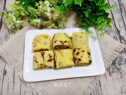 Autumn egg burrito