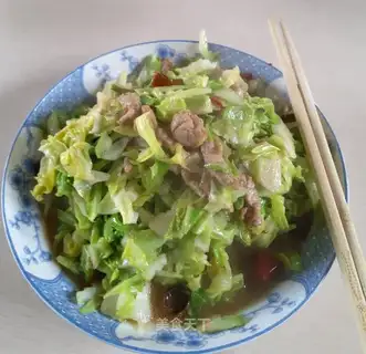 Scrambled meat