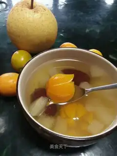 Pear and orange date tea