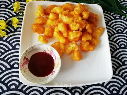 Fried salmon